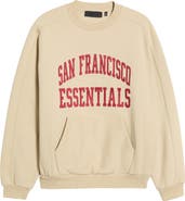 Fear of God Essentials San Francisco 49ers 90s Relaxed Crewneck Sweatshirt