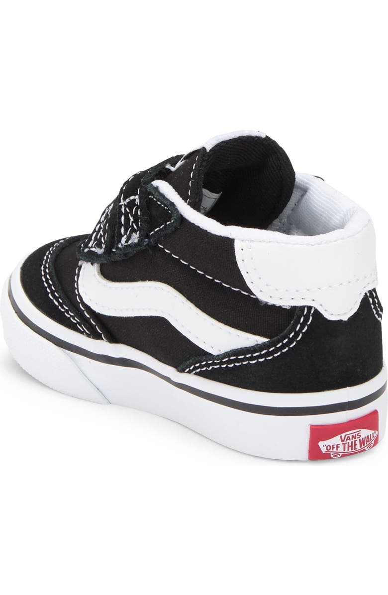 Vans Brooklyn Mid Top Sneaker, Alternate, color, Suede/Canvas Black/White