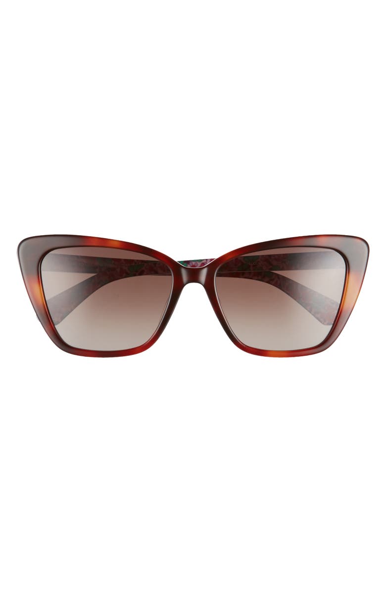 Kate Spade New York lucca 55mm gradient cat eye sunglasses, Main, color,