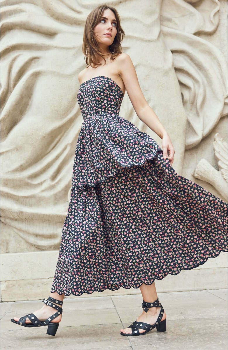 Eddy Daisy Midi Dress, Alternate, color, 