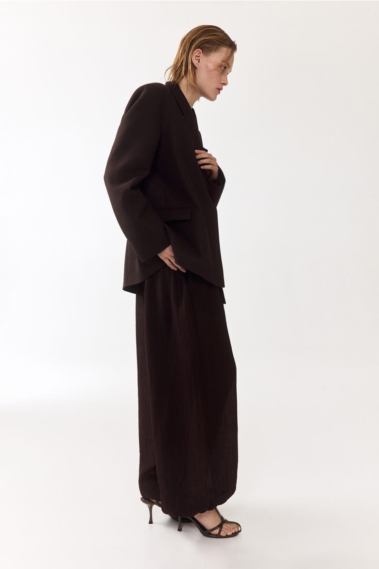 Belted Jacket, Alternate, color, Dark brown