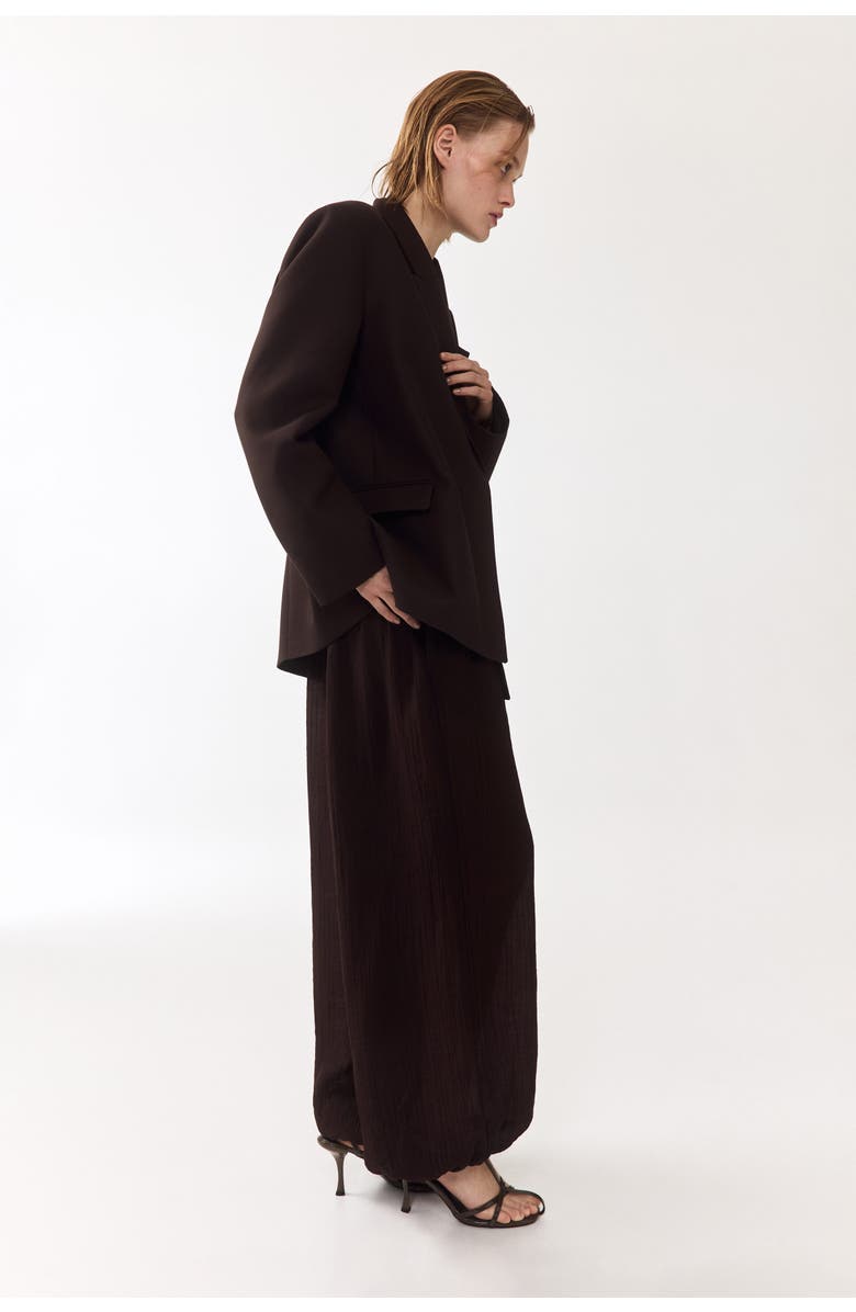 H&M Belted Blazer, Alternate, color, Dark Brown
