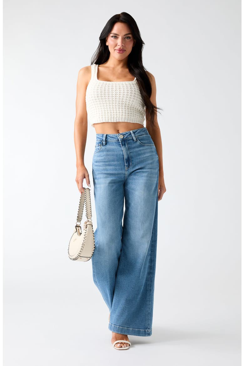 Bellagio High Waist Wide Leg Jeans, Alternate, color, LIGHT BLUE