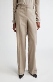 Lafayette 148 New York Gates Stretch Wool Straight Leg Pants