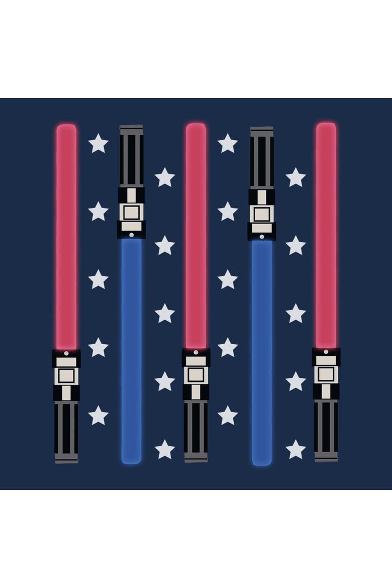 Men's Star Wars Festive Lightsabers  Graphic T-Shirt, Alternate, color, Navy Blue Heather