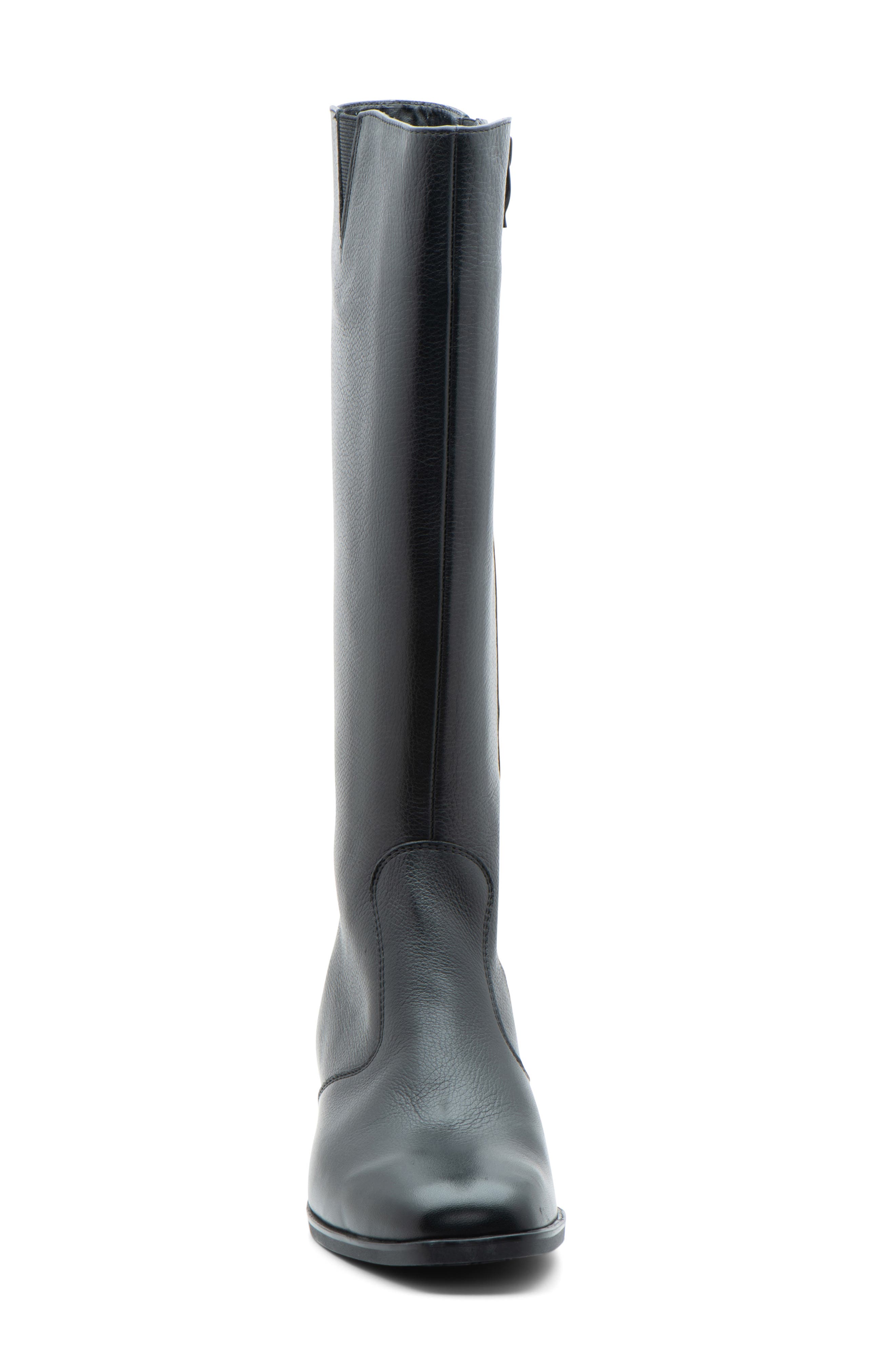 ara Grantham Riding Boot, Alternate, color, Black