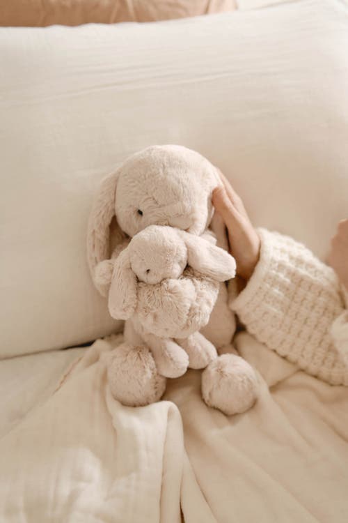 Snuggle Bunnies Stuffed Animal Frankie The Hugging Bunny In Neutral