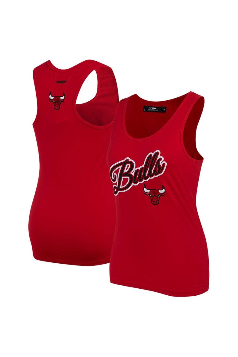 Women's Pro Standard  Red Chicago Bulls Script Tank Top, Main, color, Red