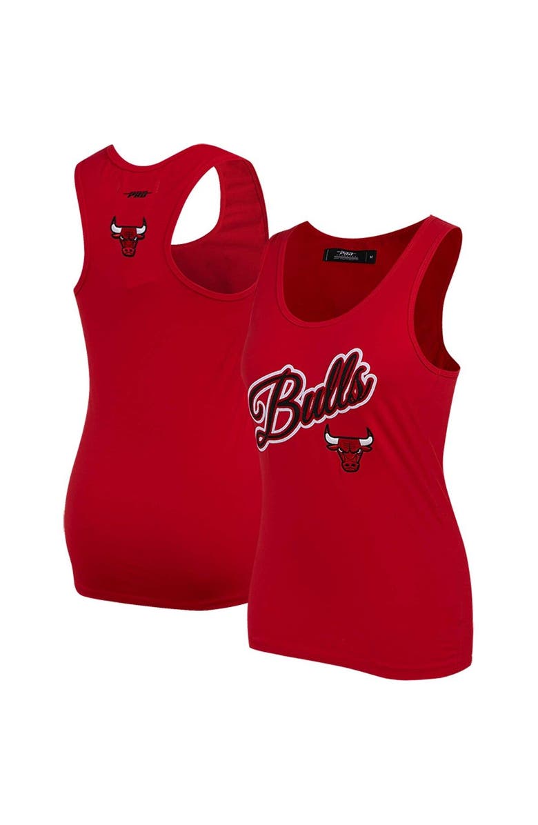 PRO STANDARD Women's Pro Standard  Red Chicago Bulls Script Tank Top, Main, color, Red