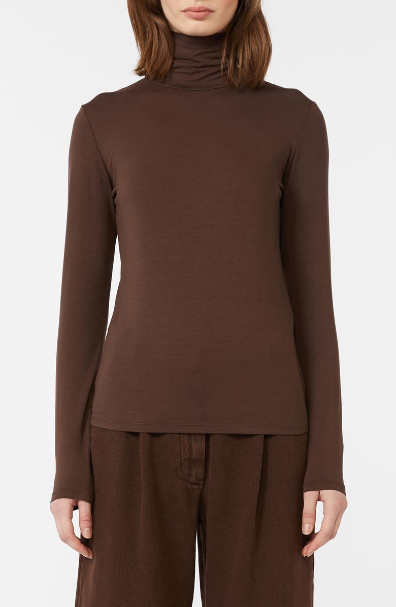 Weekend Max Mara Multif Stretch Jersey Turtleneck Top, Main, color,