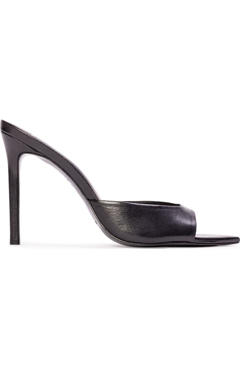 BLACK SUEDE STUDIO Brea Leather Mule, Main, color, Black Leather