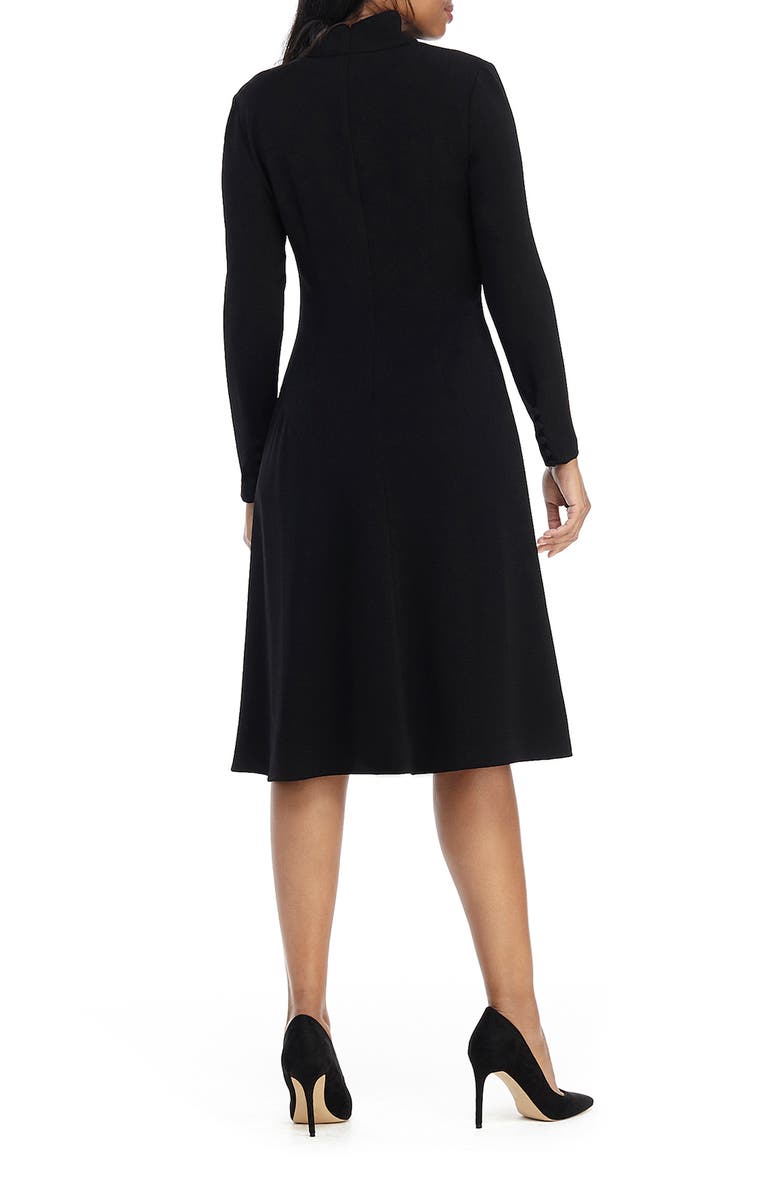 Maggy London Long Sleeve Tie Neck Dress, Alternate, color, 