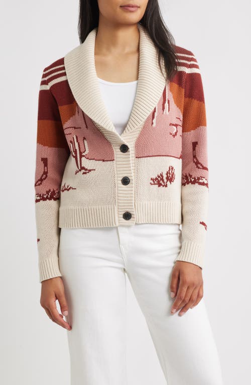 Pendleton Western Scenic Cardigan In Multi