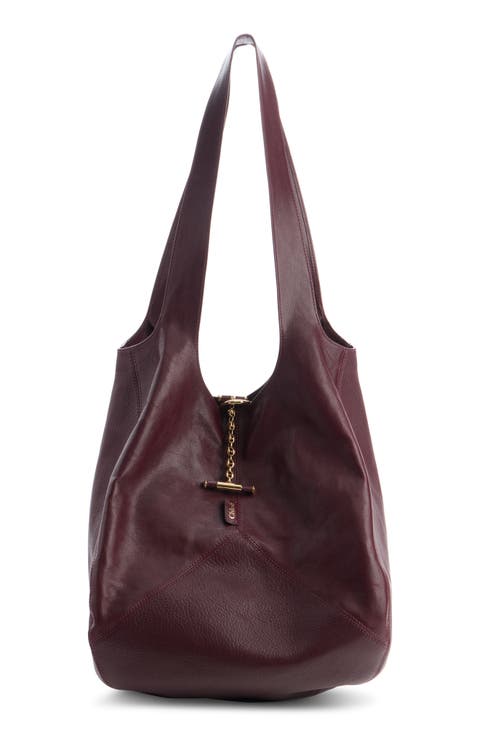 Balloon Patchwork Leather Hobo Bag
