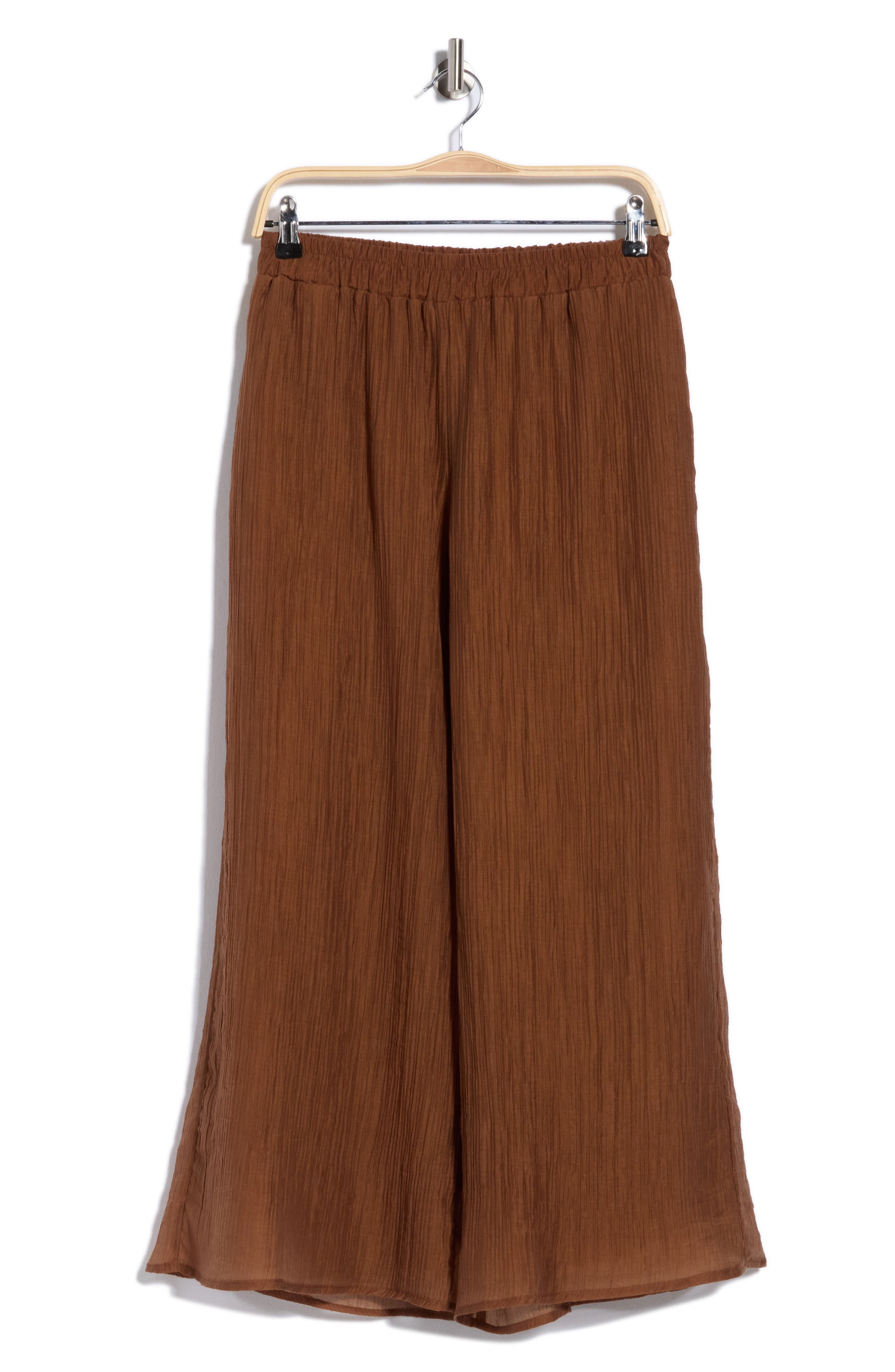 Plissé Pleats Pull-On Wide Leg Pants