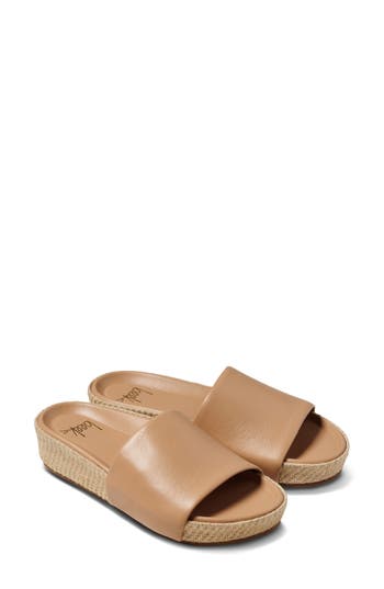 Beek Pelican Jute Slide Sandal In Sand