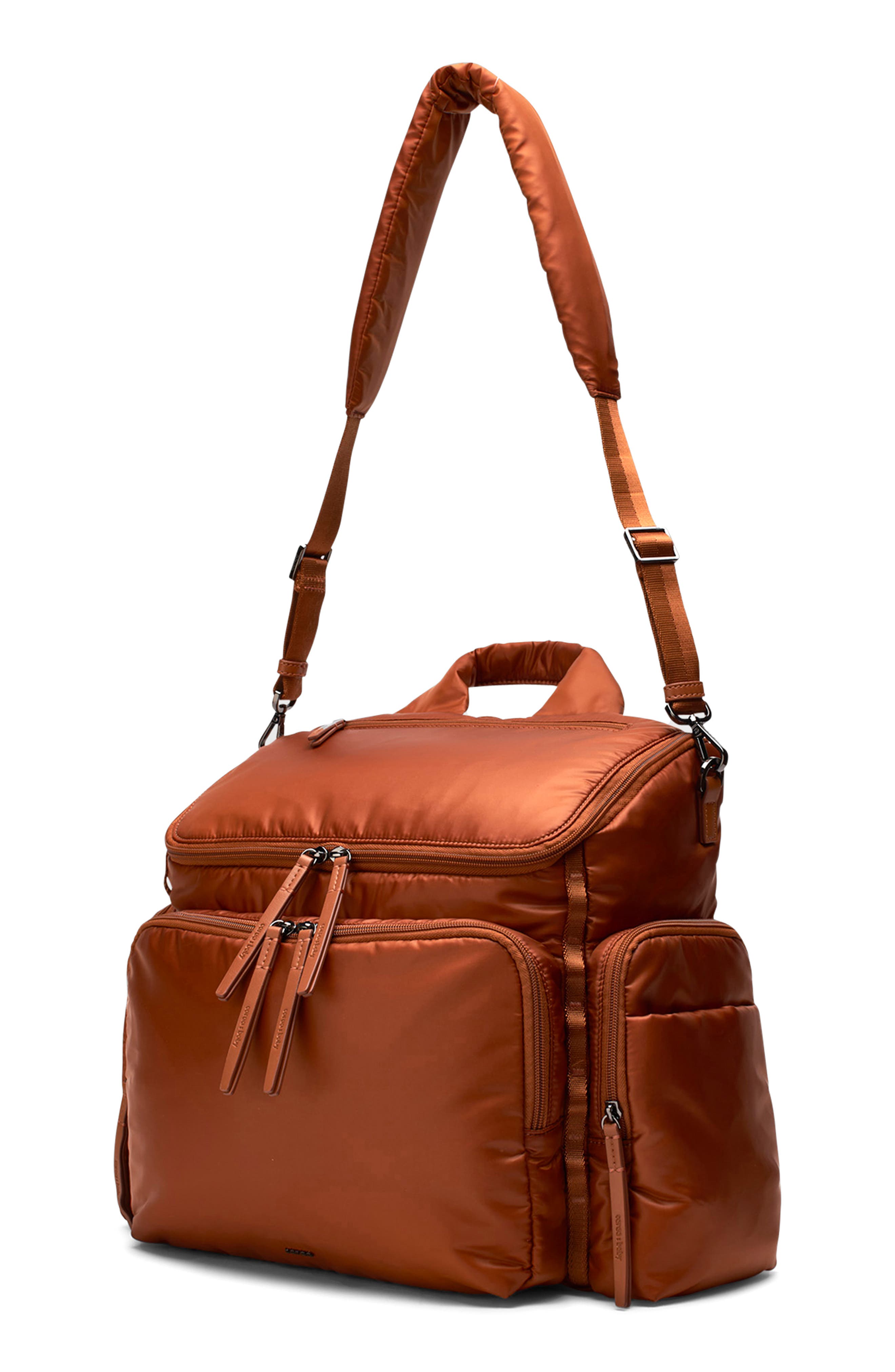 Caraa Large Baby Bag Diaper Bag, Alternate, color, Clay