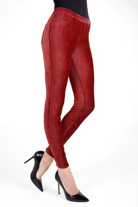 Thin Ribbed Corduroy Leggings