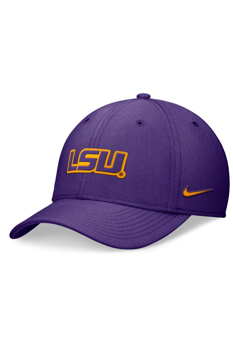 Men's Nike Purple LSU Tigers 2024 Sideline Flex Hat, Main, color, Purple