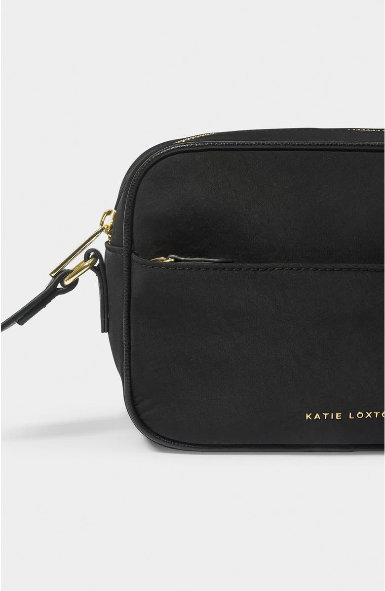 Katie Loxton Nylon-Luxe Crossbody Bag, Alternate, color, Black