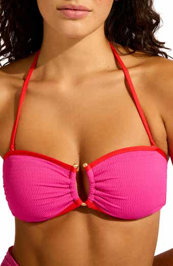 Seafolly Ring Front Bandeau Bikini Top