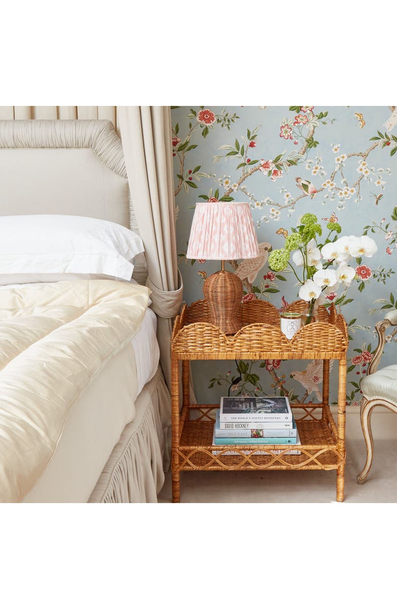 Mrs. Alice Pink Ikat Lampshade, Alternate, color, Pink