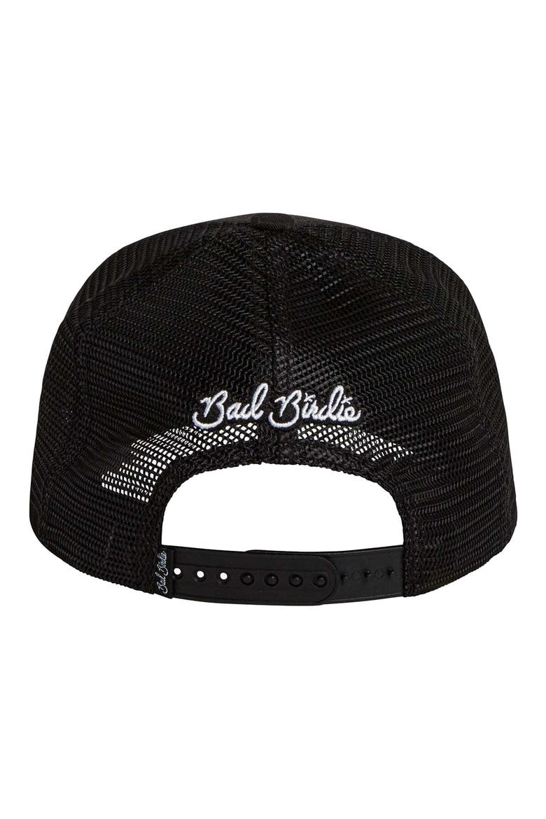 Logo Trucker Hat, Alternate, color, BLACK/WHITE