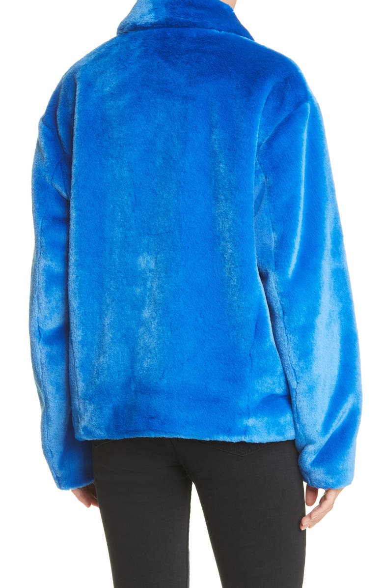 RtA Reese Faux Fur Jacket, Alternate, color,