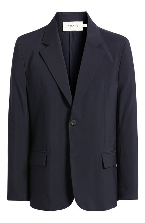 Frame Wool Blazer In Blue