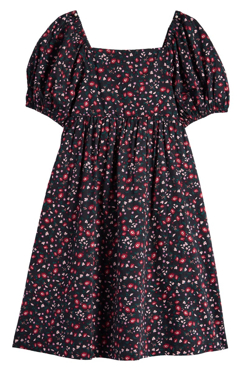 Nordstrom Kids' Puff Sleeve Bow Back Cotton Dress, Main, color, 