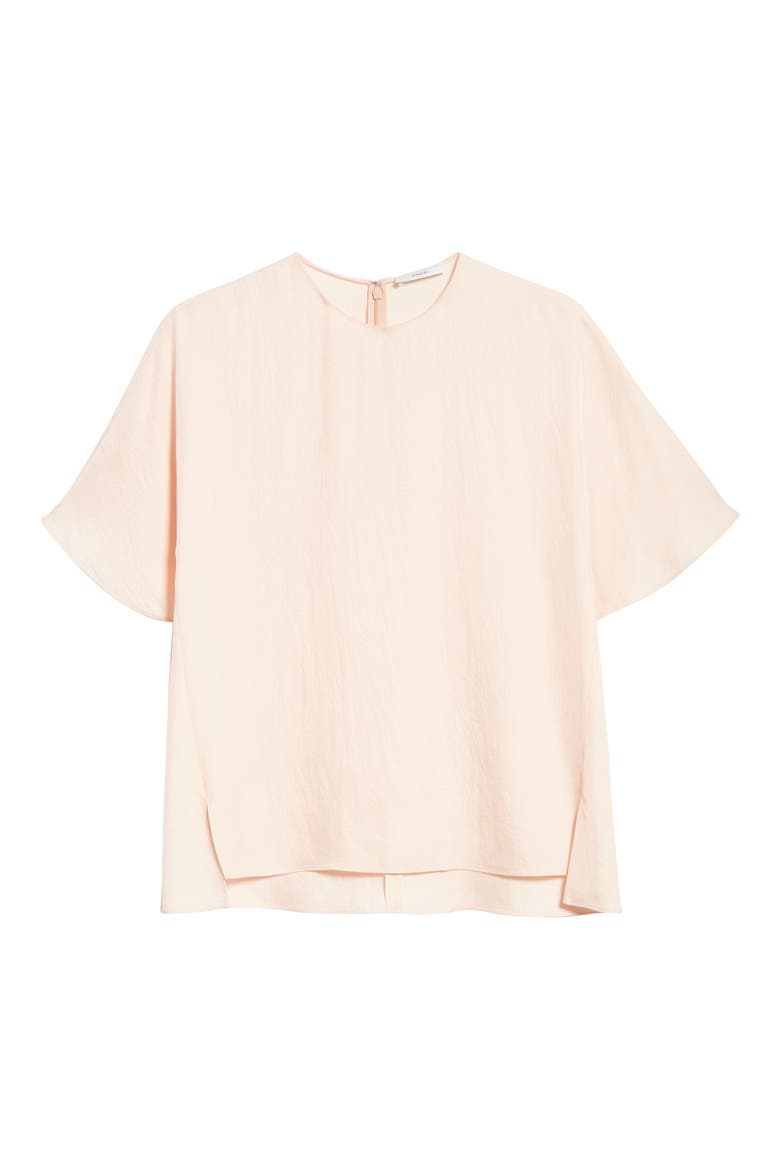 Crinkle Top, Alternate, color, PINK SAND