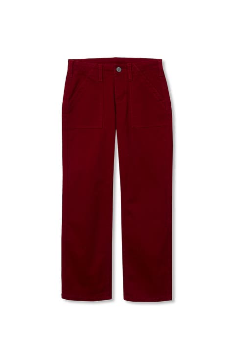 Girls Woven Pull On Utility Cargo Pants