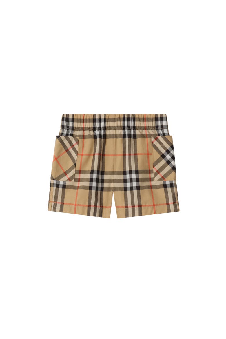 Check Cotton Two-piece Set, Alternate, color, Sand beige
