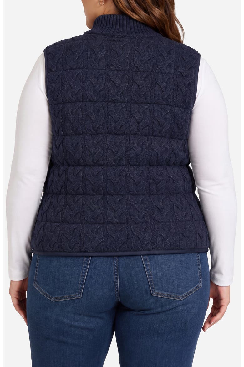 Reversible Quilted Vest, Alternate, color, HEATHER NAVY