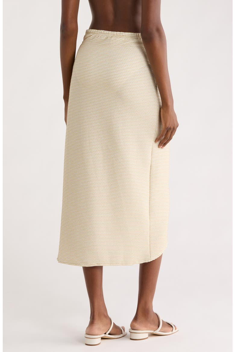 Xana Scallop Metallic Cover-Up Skirt, Alternate, color, GOLD SCALLOP