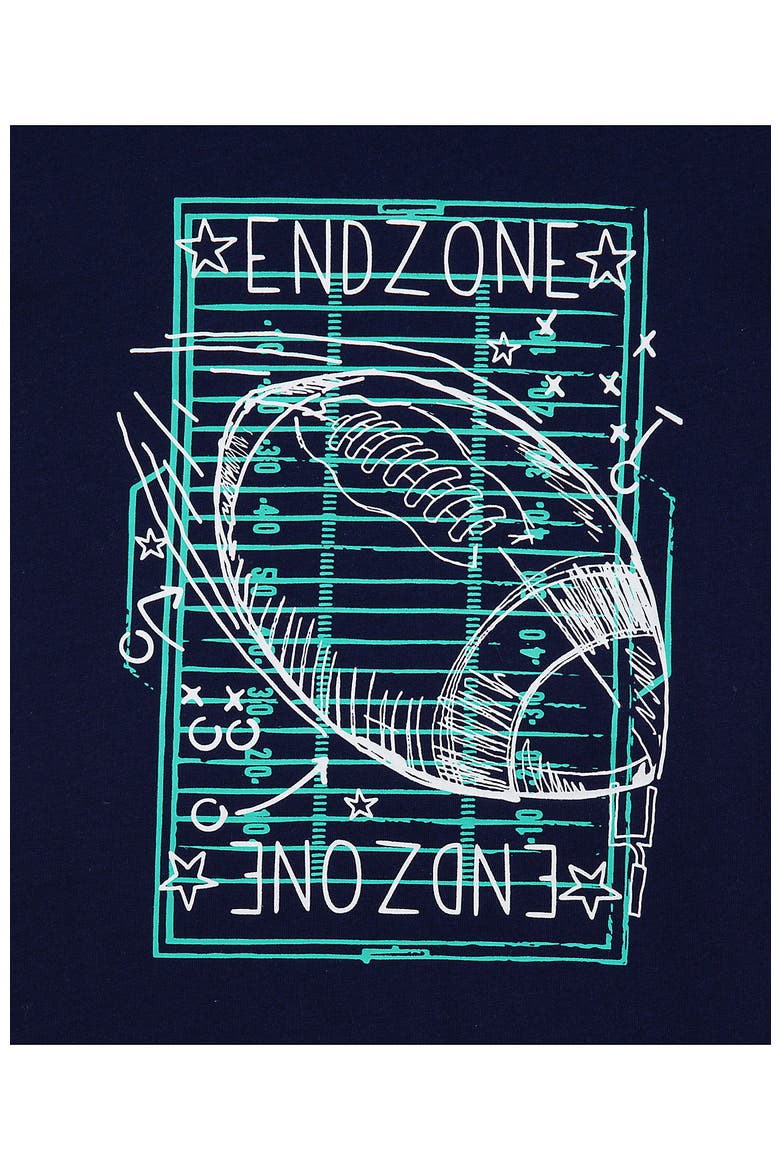 Boys Husky Short Sleeve Graphic Tee, Alternate, color, Endzone/Navy
