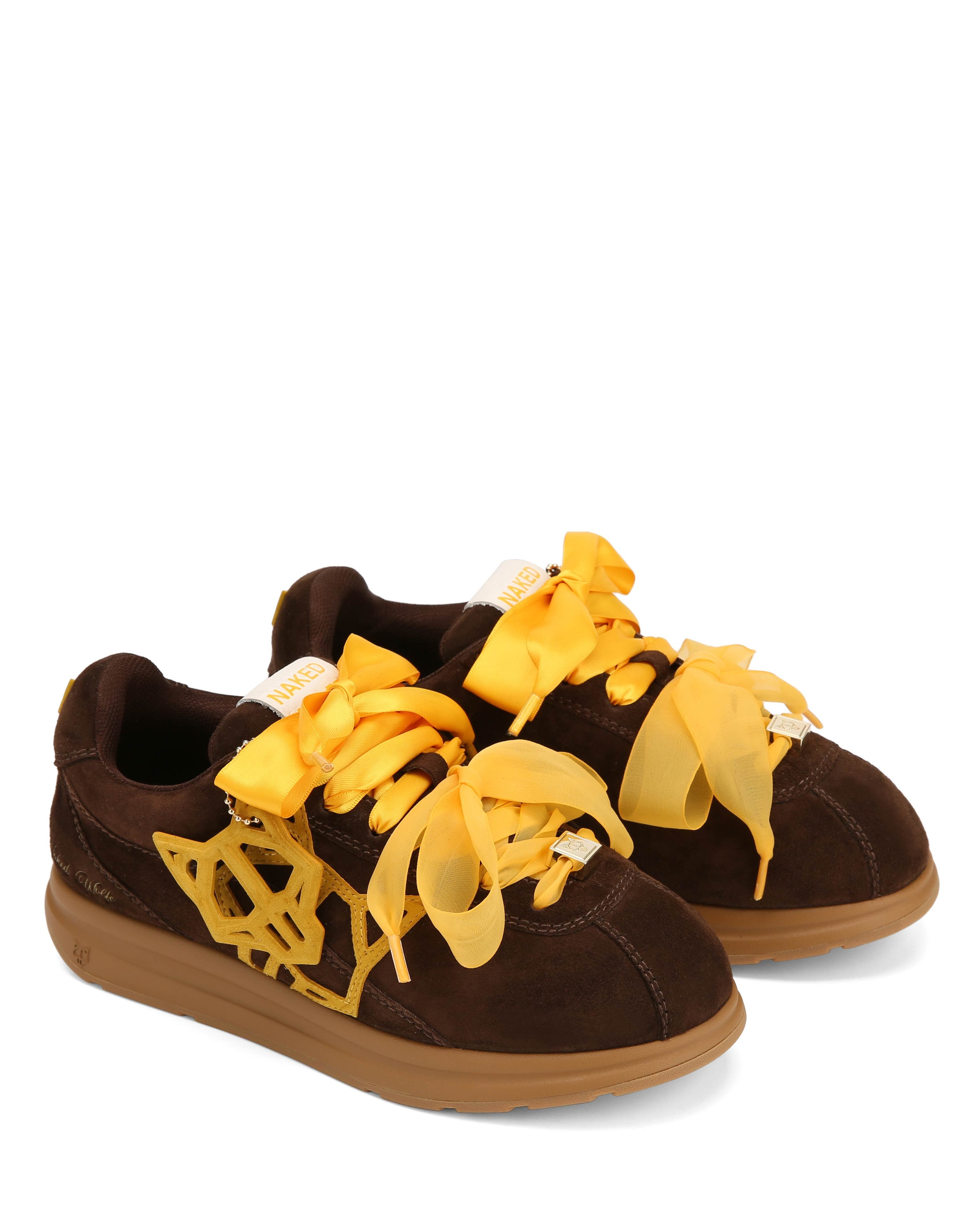 Naked Wolfe Expense Suede Sneaker, Main, color, Brown