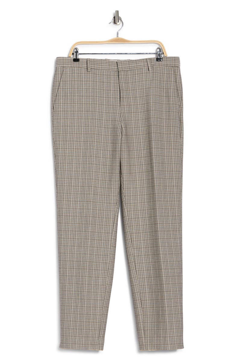 BOSS Peter Flat Front Stretch Dress Pants, Main, color, Medium Beige