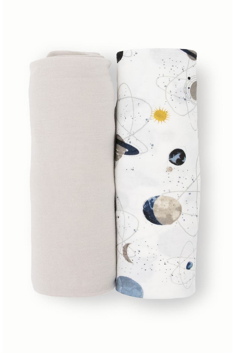2-Pack Knit Swaddle, Alternate, color, SMALL PLANETARY