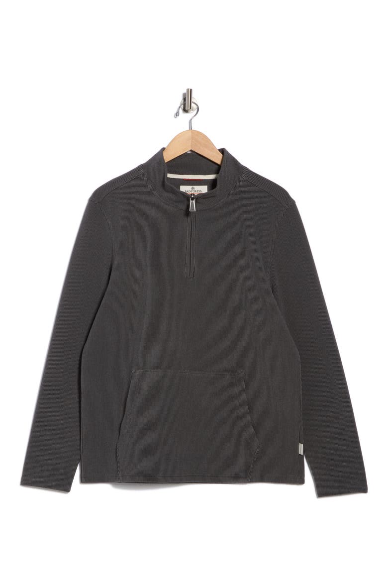 Catalina Hills Stripe Quarter Zip Pullover, Alternate, color, IRON GATE