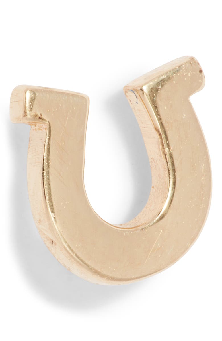 Anzie Jac+Jo Icon Horseshoe Stud Earrings, Alternate, color, 