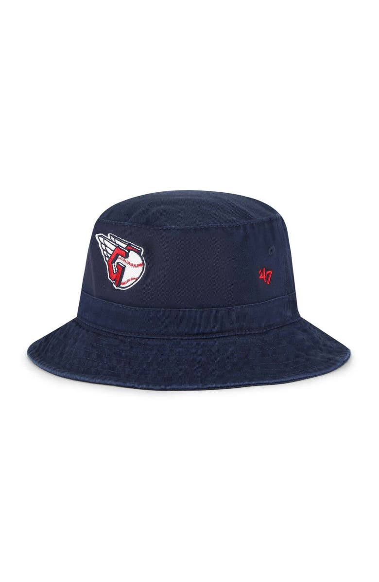'47 Men's '47 Navy Cleveland Guardians Primary Logo Bucket Hat, Main, color, Navy