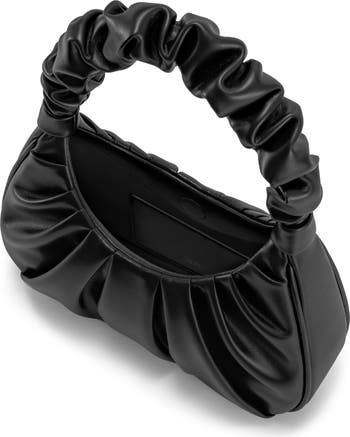 Gabbi Ruched Faux Leather Hobo