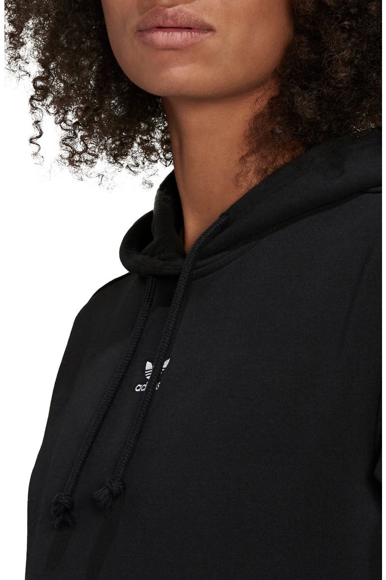 adidias Essentials Fleece Hoodie, Alternate, color, BLACK