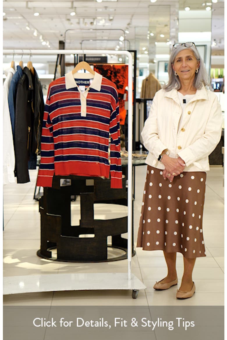 The Biggie Raquette Striped Wool Polo Sweater video