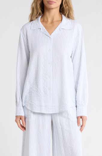 Splendid Stripe Seersucker Button-Up Shirt