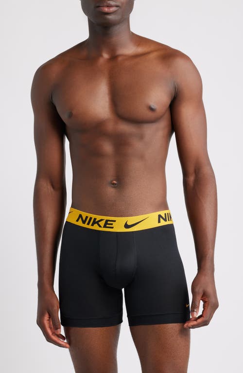 Nike Dri-fit Adv 3-pack Micro Boxer Briefs In Black