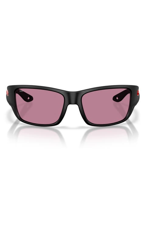 Schoolie 56mm Polarized Rectangular Sunglasses