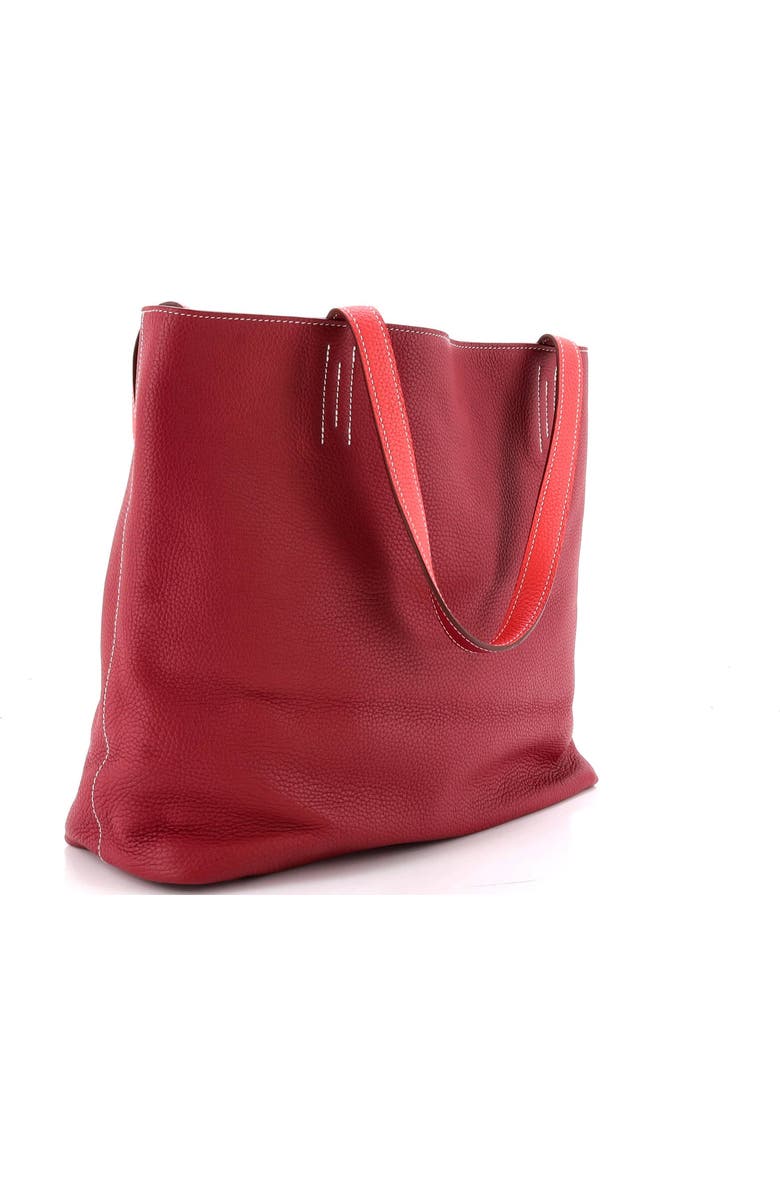 Pre-Owned Hermes Double Sens Tote Clemence 36, Alternate, color, Double Sens-Rose Jaipur/Rubis