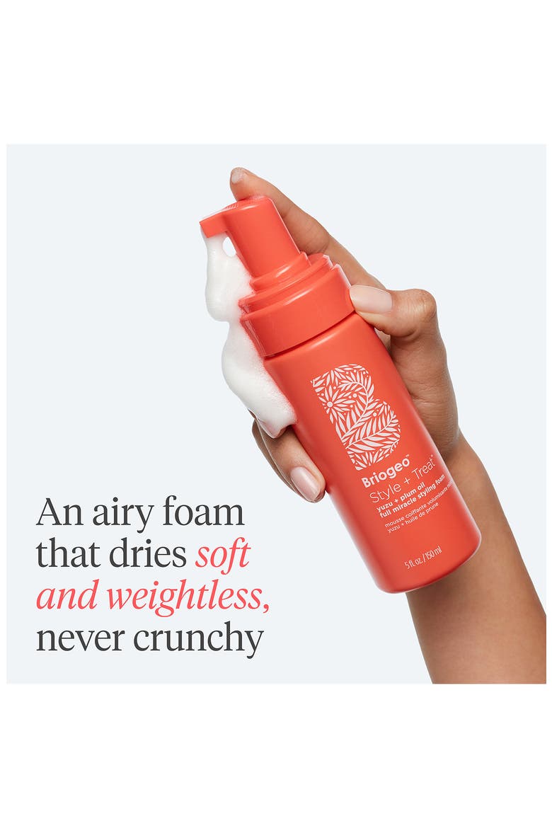 Style + Treat Yuzu + Plum Oil Hair Styling Texture Foam, Alternate, color, NO COLOR